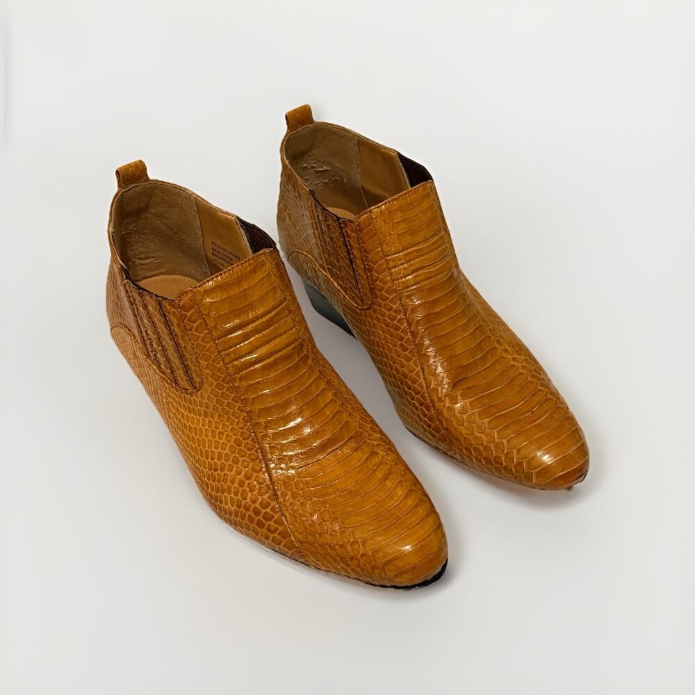 Giorgio Brutini Ankle Boots Dress Shoes Sz 9.5 Mens Genuine Snake Skin